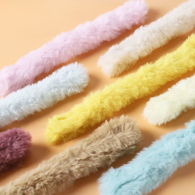 Rabbit fur twist stick doll material bag homemade diy handmade accessories accessories hanging ornaments flower manufacturers wholesale long hair