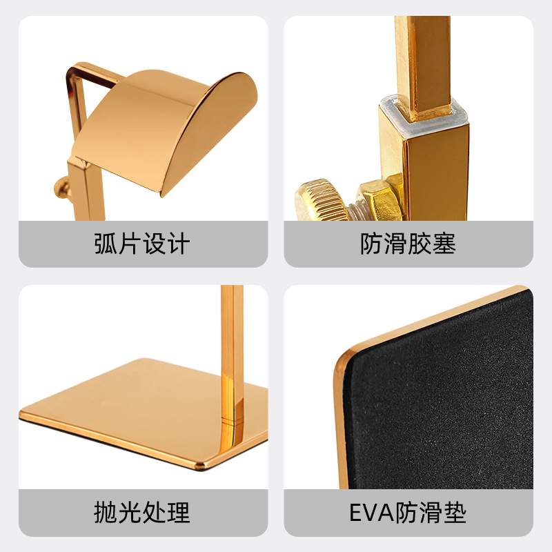 Picture of Stainless steel bag display rack leather bag handbag display rack bag hanging bag rack handbag display shelf wholesale