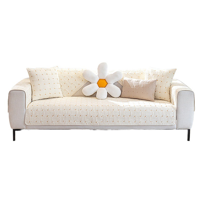 Cross-Border Japanese and Korean Sofa Cushions for All Seasons, Simple Modern Seat Cushions, Non-Slip Sofa Covers, Backrest Cover Wholesale
