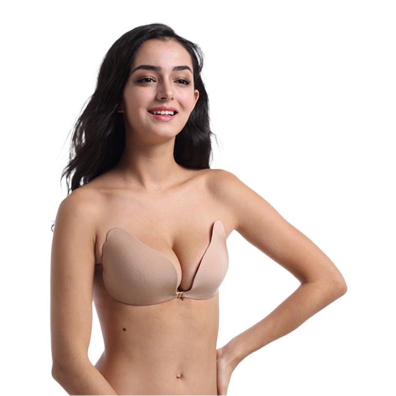 Picture of Angel Wings Invisible Bra Front Button One Piece Wings Wings Push up Breast Patch Biological Silicone Breast Patch Wholesale