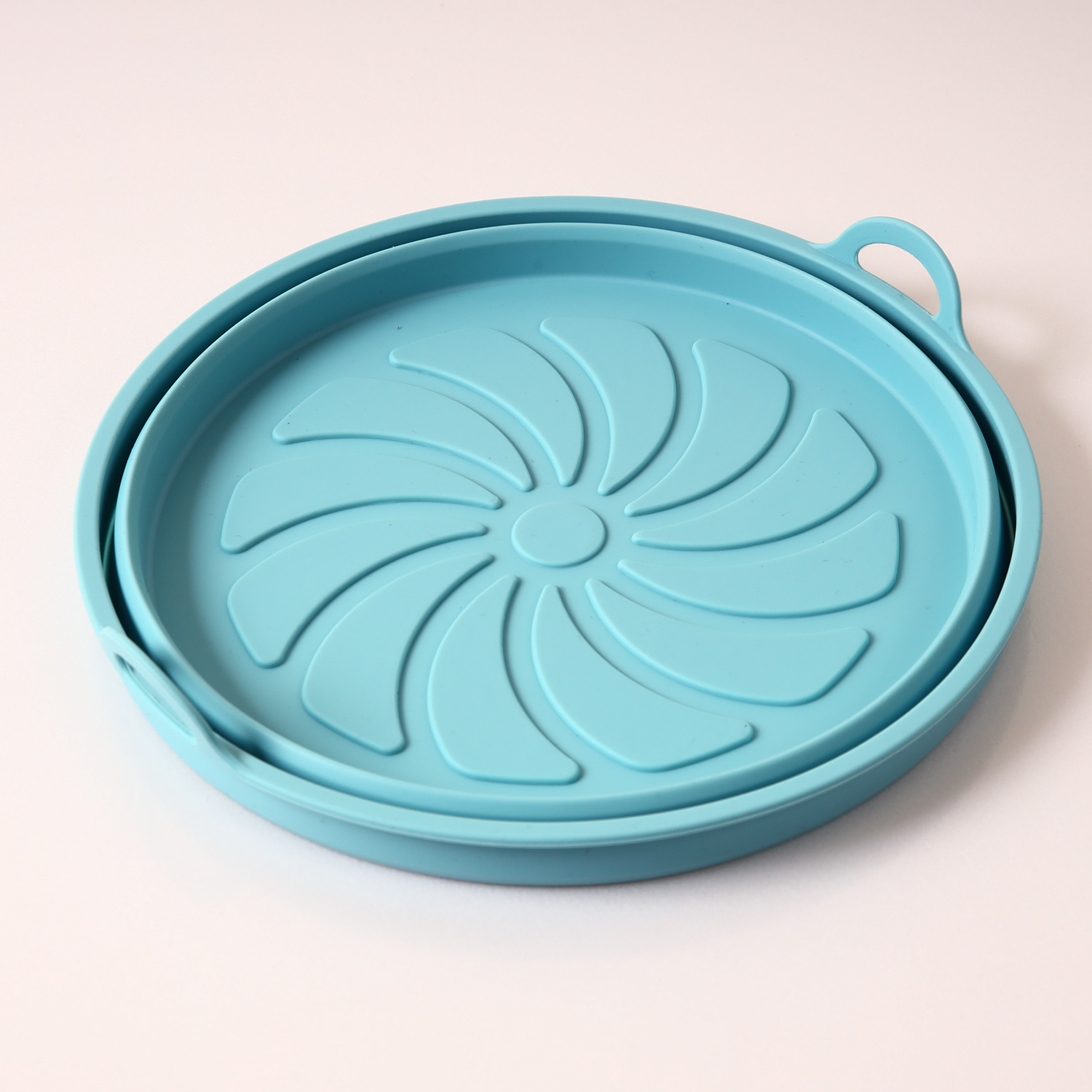 Picture of High temperature resistant folding silicone air fryer basket baking tray inner basket silicone pot air fryer