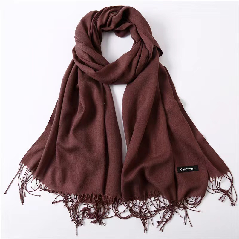 Picture of Imitation Cashmere Scarf for Women in Autumn and Winter, Warm Outer Wear, Japanese and Korean Sweet Gift, Fashionable Shawl, Factory Direct Sales, Cashmere Texture