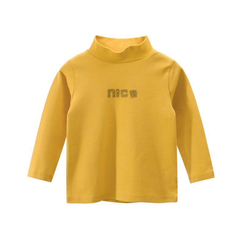 Picture of 27Kids Brand Children's Clothing Korean Style Clothing Wholesale 2024 Girls' Bottoming Shirt Turtleneck Boy's T-Shirt One Piece Consignment