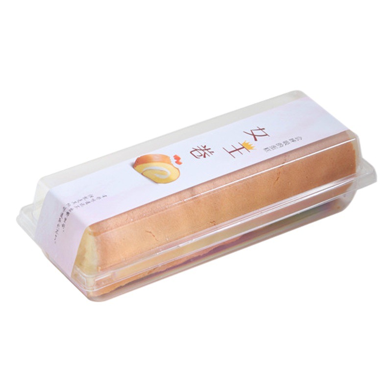 Ladies' cake packaging box transparent baking cover bread cake roll Menglong roll baking packaging box disposable