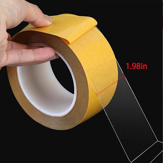 Transparent High Temperature Resistant Ultra-Thin Pet White Double-Sided Tape Seamless Waterproof Super Sticky Strong Double-Sided Tape in Stock