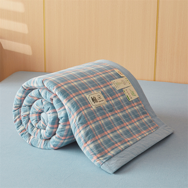 Picture of Class A Xinjiang cotton cotton summer quilt 100 cotton machine washable washable air conditioning single double summer thin quilt