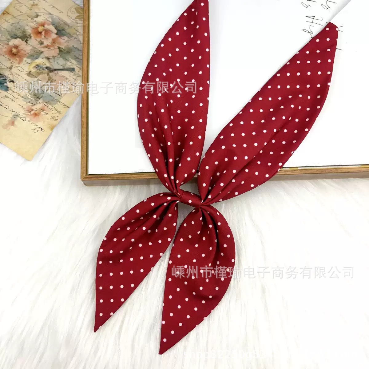 Picture of Goldfish Knot Jk Bow Tie Imitation Triangle Towel Free Slayer Suit Scarf Japanese Bow Uniform Collar wine red