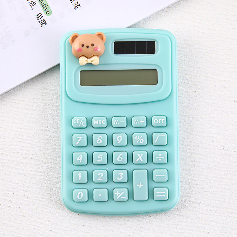 Picture of Cartoon cute calculator candy color mini portable small calculator portable office student computer wholesale