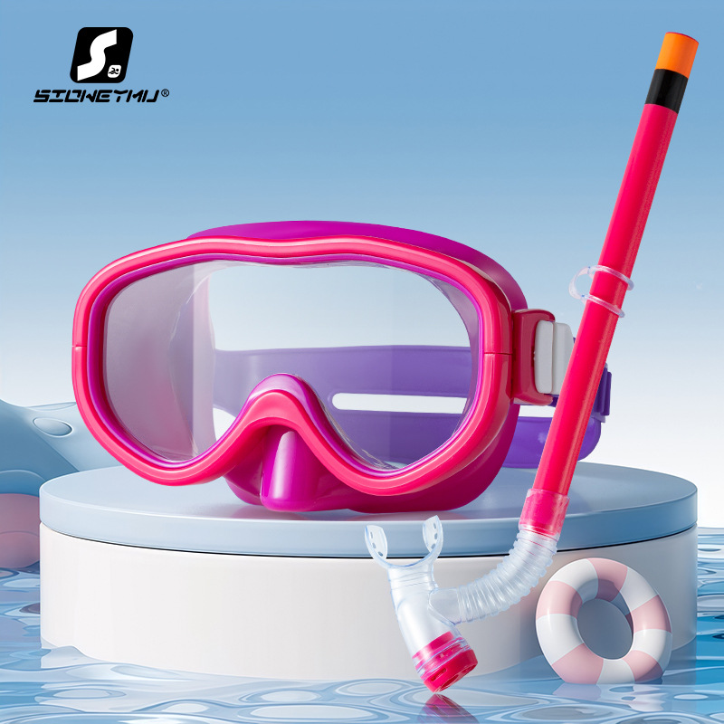 Picture of Svem Goggles Children's Waterproof Swimming Glasses Men's and Women's Diving Goggles suit Snorkeling Semi-dry Snorkeling Equipment