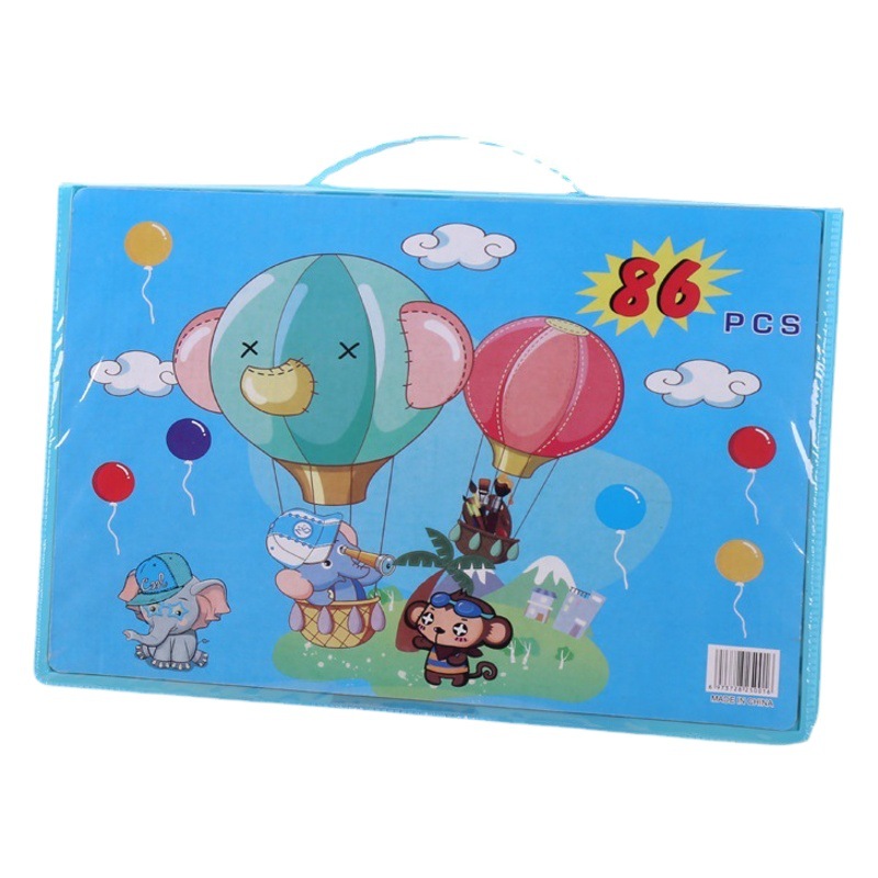 86-Piece Drawing Pencil Set for Children, Watercolor Pens, Crayons, Colored Portable Color Box, Wholesale Colored Pencil Gift Box Set