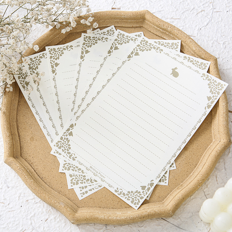 Picture of Linen Envelope Letter Paper Set Retro Love Letter Chinese Style Cowhide Special Paper Invitation Postcard Fire Paint Envelope