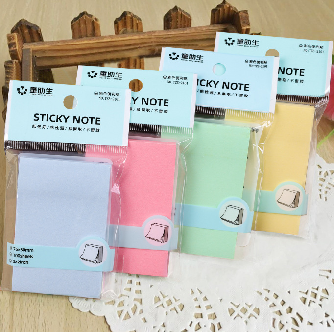Picture of Office Stationery Sticky Notes in Stock Student Small Note Pad Tearable Creative Cute Note Index Note Paper Wholesale