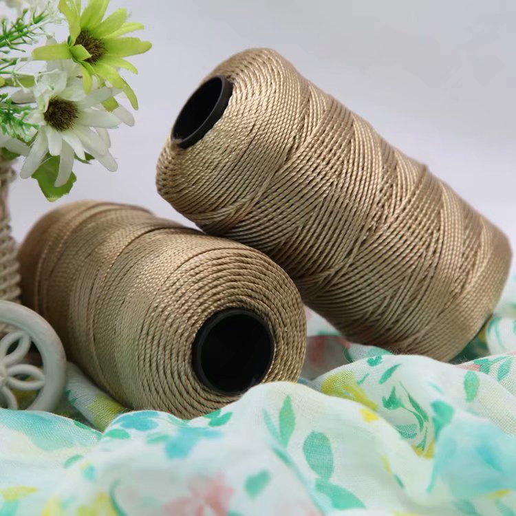 Picture of Gold thread mixed strand bright silk thread handmade diy crochet sweater doll scarf thread coat hand knitting thread factory wholesale