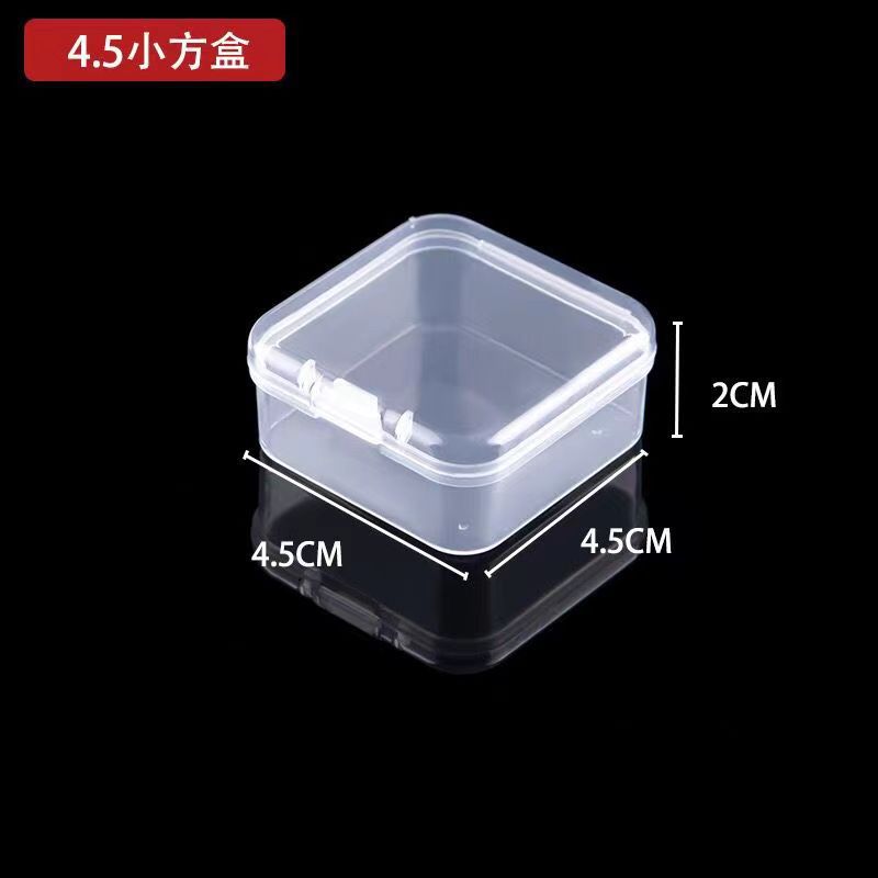 Picture of Square High-Transparency Plastic Storage Box for Jewelry, Beads, Accessories, Fishing Gear, Earplugs, Small Square Box Manufacturer in Stock