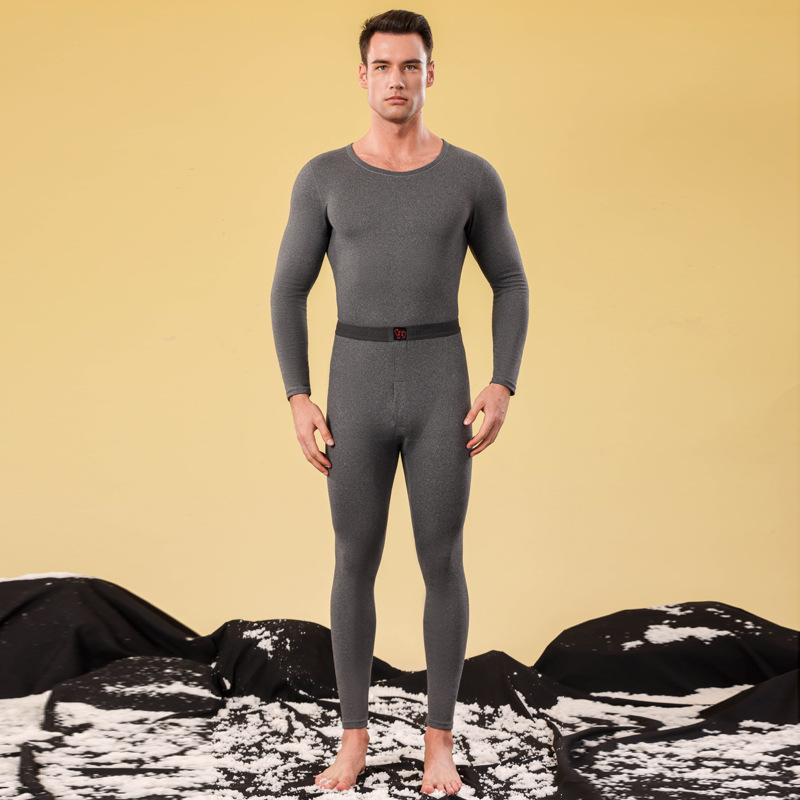 Picture of Ab Face Velvet Thermal Intimates for Men 2025 Autumn and Winter Constant Temperature Heating Thickeneded Silk Wool Autumn Clothes and Long Trousers Set for Women
