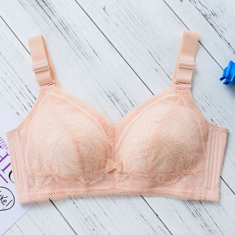 Picture of Women's underwear wireless ultra-thin bra chubby girl plus size push up breast full Cup top support