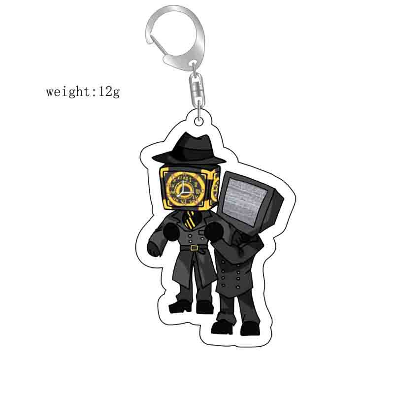 Picture of Cross-border new toilet man keychain skibidi toilet monitor Man TV man creative killer pendant batch
