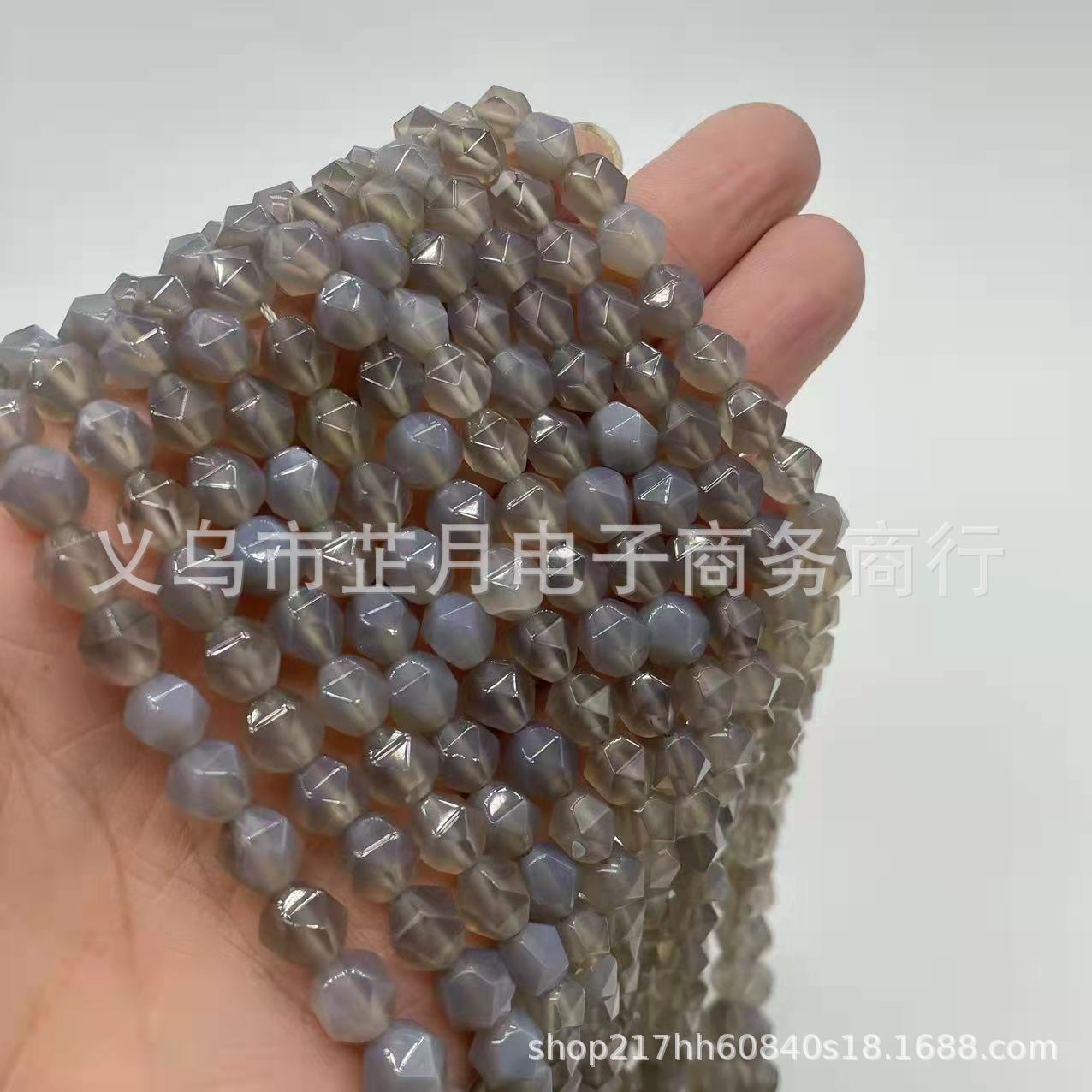 Picture of Factory direct new variety of natural stone diamond cut diy handmade loose beads bracelet jewelry accessories materials