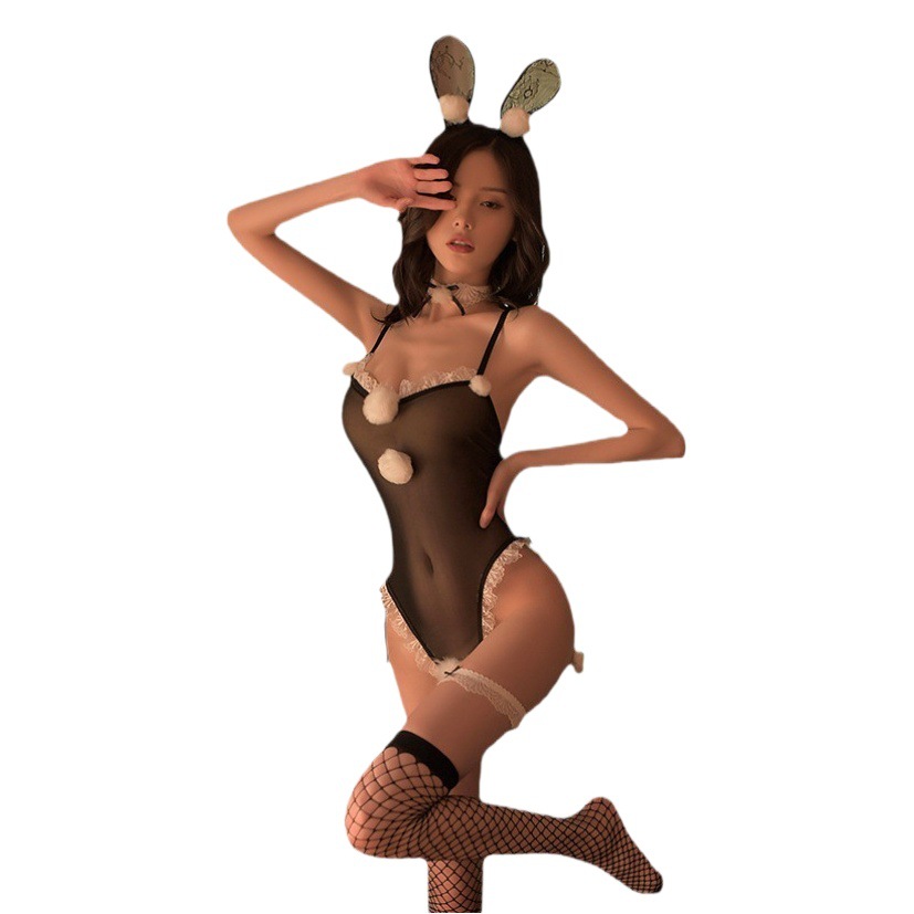 Flame Bunny Maid Sexy Silk Stockings COSPLAY European and American Foreign Trade Uniforms