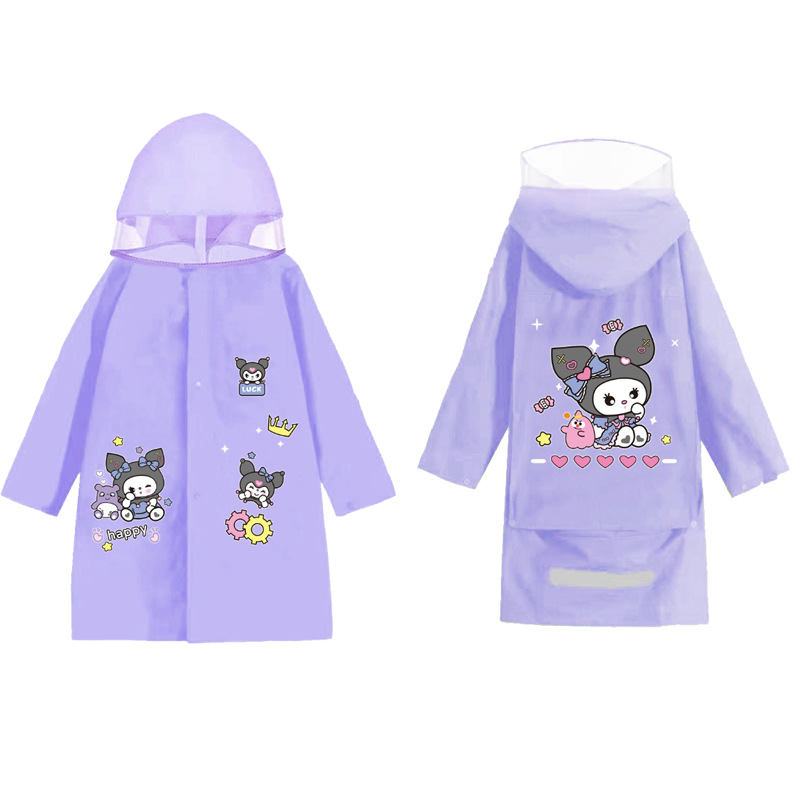 Picture of Kidsren's Whole Body Primary and Secondary School Students' Enlarged Schoolbags Baby Ponchos Thickeneded Long Waterproof Kindergarten Raincoats