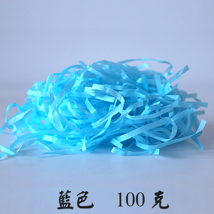 Picture of Lafite Grass Color Shredded Paper Shredded Candy Box Gift Box Filler Decoration Gift Box Shockproof Supplies Multi-color Optional