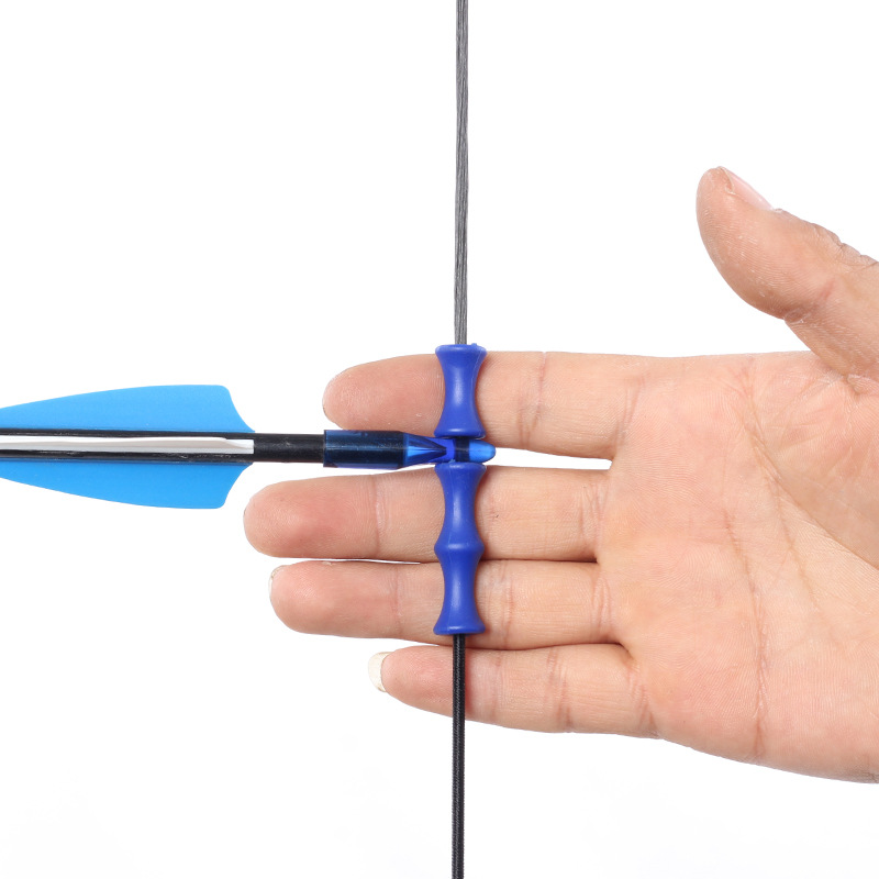 Picture of Manufacturers wholesale bow and arrow silicone finger protection recurve bow archery protection protection protection bowstring positioning rubber shock absorption roller