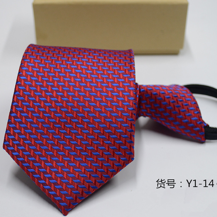 Picture of Men's Easy-To-Pull Casual Zipper Tie New Korean Style Professional Formal Wear Convenient Lazy Tie Ready for Sale