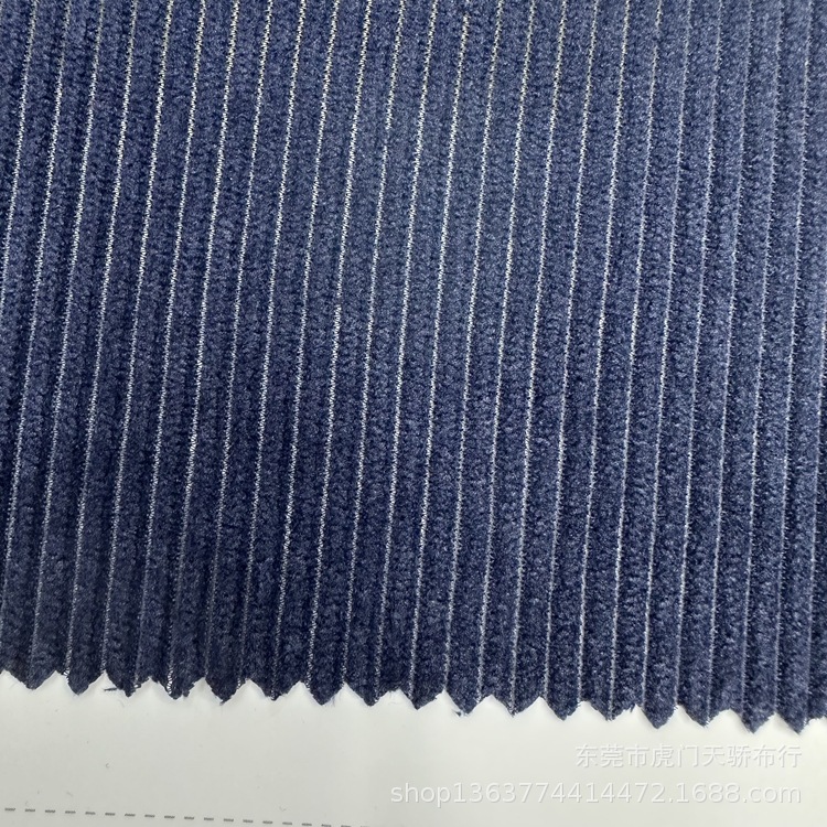 Spot supply woven polyester corduroy wide width 8 pit polyester corduroy casual clothing toy shoes and hats