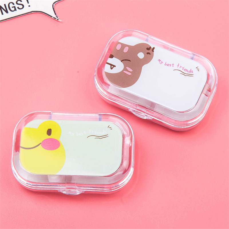 Picture of Cartoon Creative Small Animal Glasses Contact Eye Box Durable Fashion Portable Simple Contact Eye Box