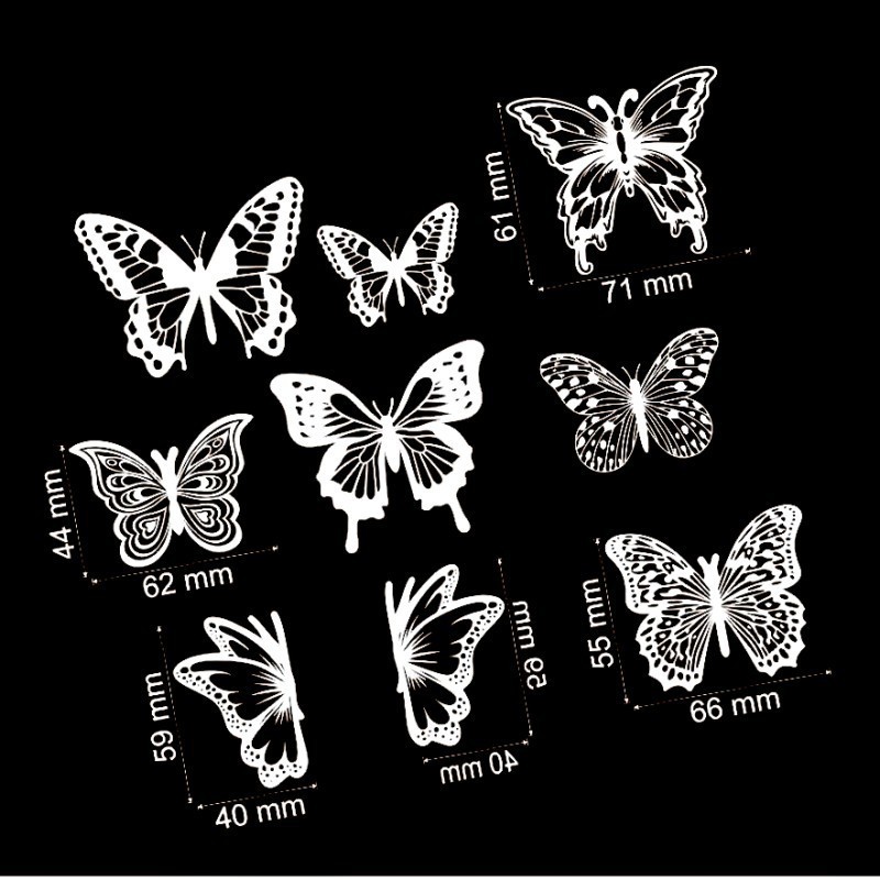 Picture of Butterfly Birthday Cake Insert Beautiful Mother's Day Cake Decoration Cake Insert Butterfly Cake Decoration