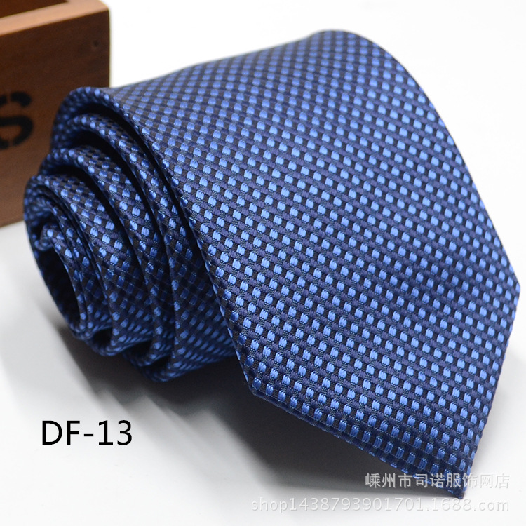 Picture of Tie business formal men's tie polyester yarn Arrow 8cm business tie