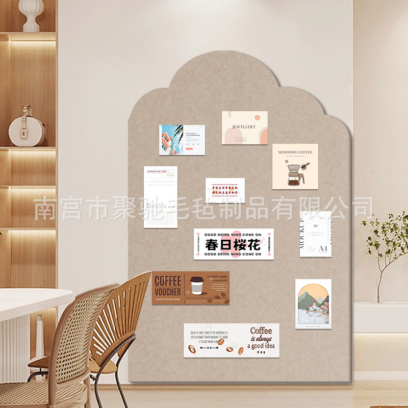 in stock Wholesale Felt Wall Stickers Home Wall Decoration Felt Photo Wall Kindergarten Works Display Board Message Board