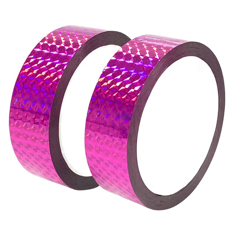 Laser purple tape color shiny BOPP decorative tape handmade DIY color paper gift decorative tape manufacturers