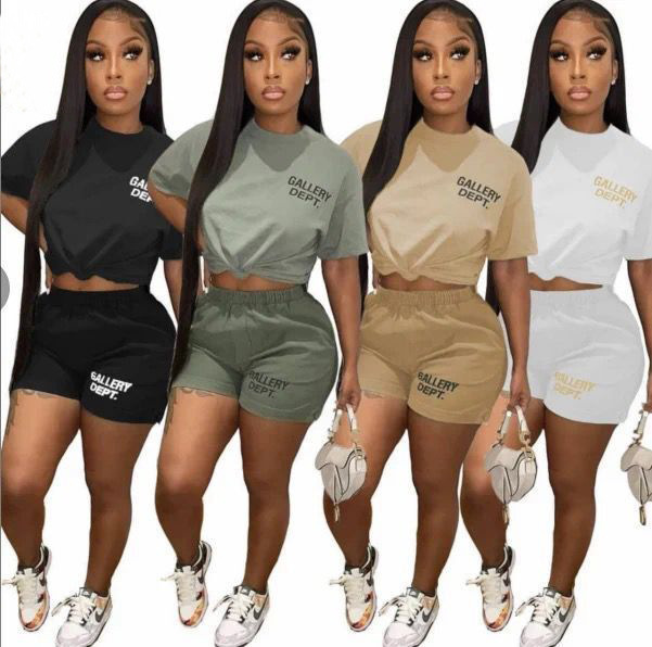 Picture of Z5617 2022 Europe and the United States cross-border Amazon independent station eBay hot casual T-shirt shorts set
