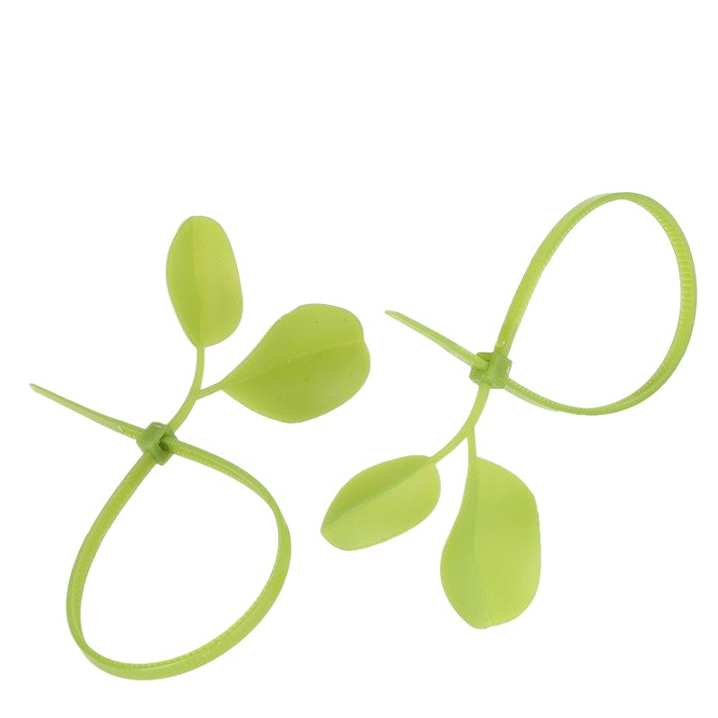 Leaf tie green decorative tie manufacturer imitation leaf tie