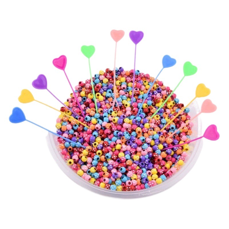Children's special hair without pulling hair without hurting hair knitting tool love hair knitting device bead puller drill bead puller