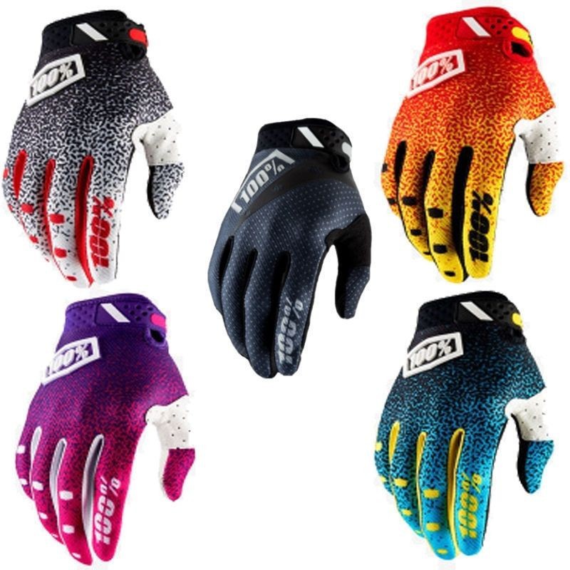 100 100% Five-Color Cycling Outdoor Mountain Bike Motorcycle Wear-Resistant Non-Slip Gloves Cross-Border Breathable