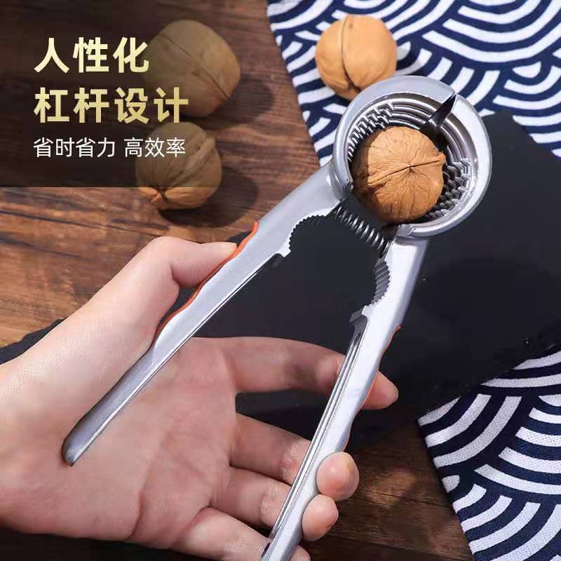 Picture of Walnut clip new funnel-shaped double-mouth walnut clip double-mouth nut clip multi-functional nut hazelnut clip walnut tongs