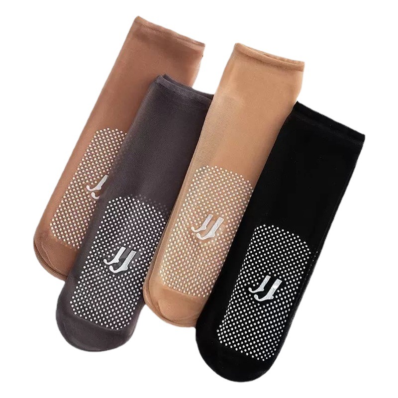 Net Red Crystal short socks women's non-slip socks adult dispensing high elastic thin invisible seamless simple spring ladies