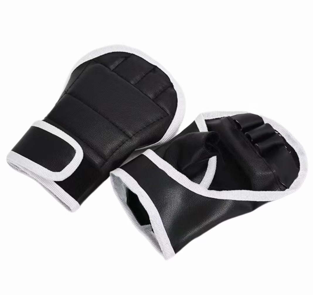 Picture of Adult Children's MMA Half Finger Boxing Gloves Thickened Sanda Fitness Sandbag Fighting Fighting Finger Leakage Knuckles