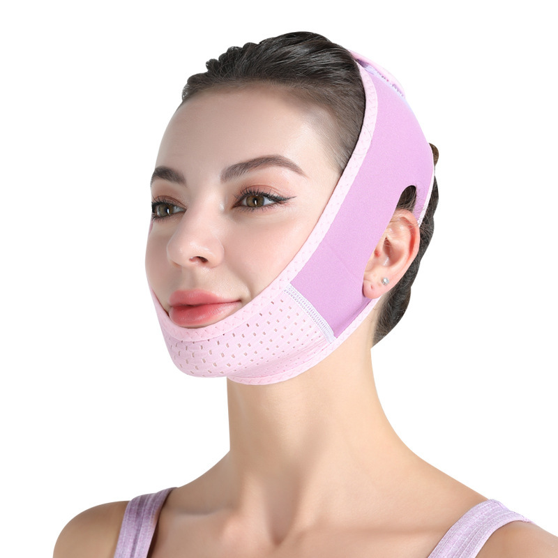 Picture of Thin face mask in stock thin face bandage V-face artifact lifting and tightening French pattern double chin drooping thin face carving
