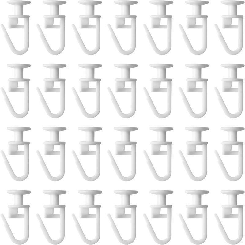 Cross-Border Curtain Accessories Household Screen Window Accessories Window Decoration Track Pulley Hook Plastic Curtain Buckle Buckle Nano Wheel
