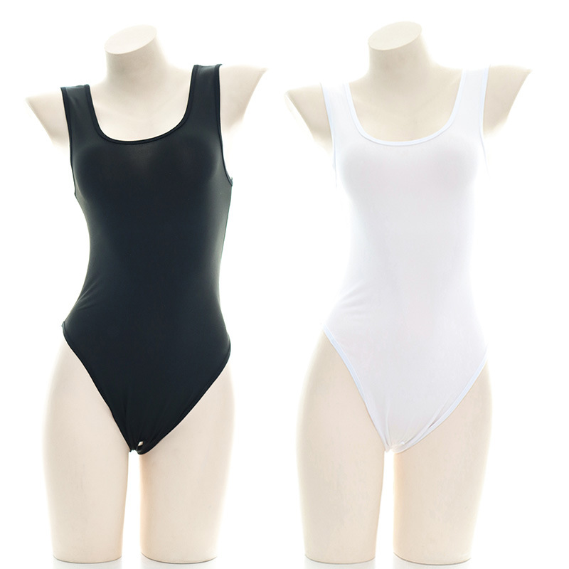 Japanese Style Sexy Tight Jumpsuit, Sexy Open-Fit, Girl's Death Storage Swimsuit, Semi-Transparent Intimates Wholesale S0271