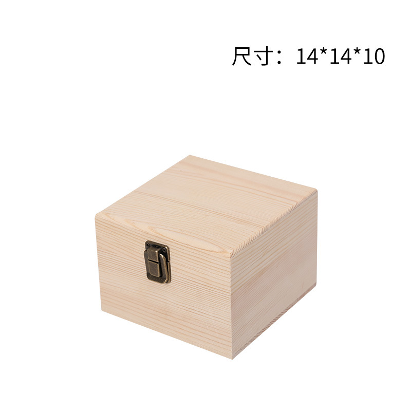 Picture of Accompanying Gift Wooden Box Simple Pine Gift Packaging Box Candy Box Immortal Flower and Wood Box Wooden Jewelry Storage Box