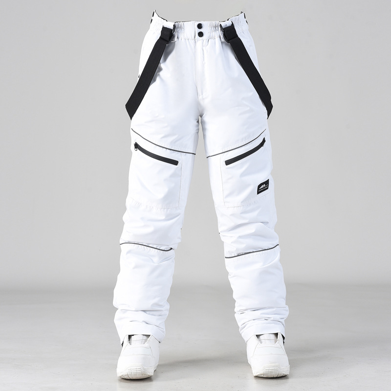New snow pants winter windproof cold-proof thickened warm waterproof pants quilted couple ski pants support distribution delivery