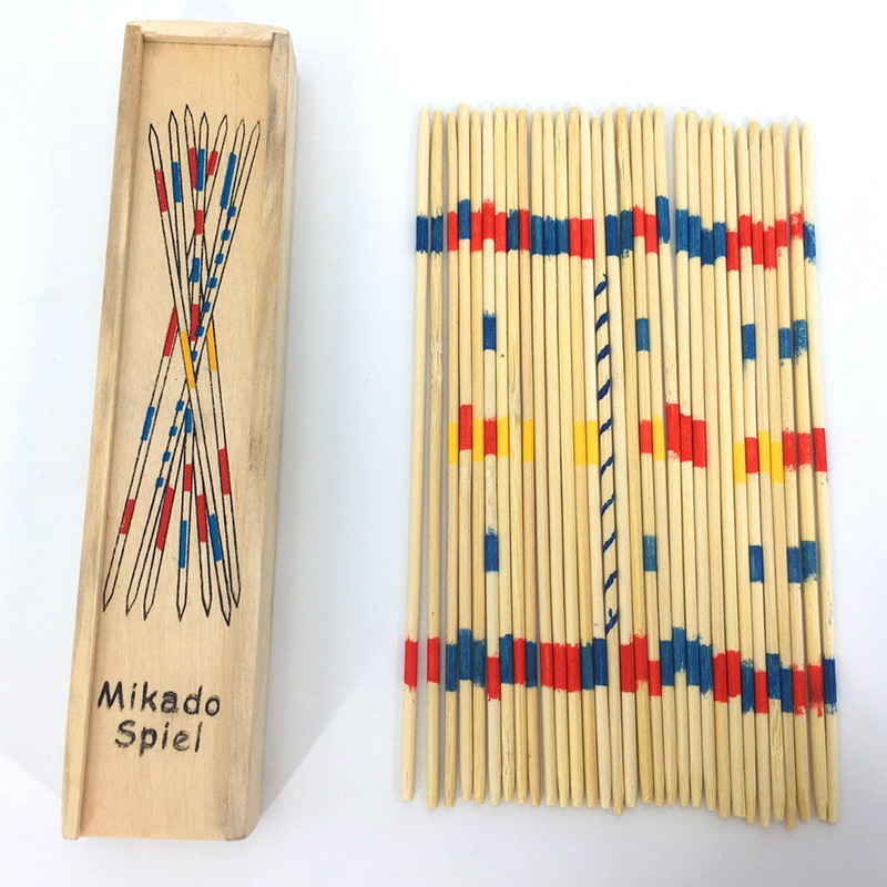 Picture of Parent-Child Interactive Game Stick Picking Stick Table Game Wooden Boxed Classic Game Stick Wooden Children's Desktop Toy