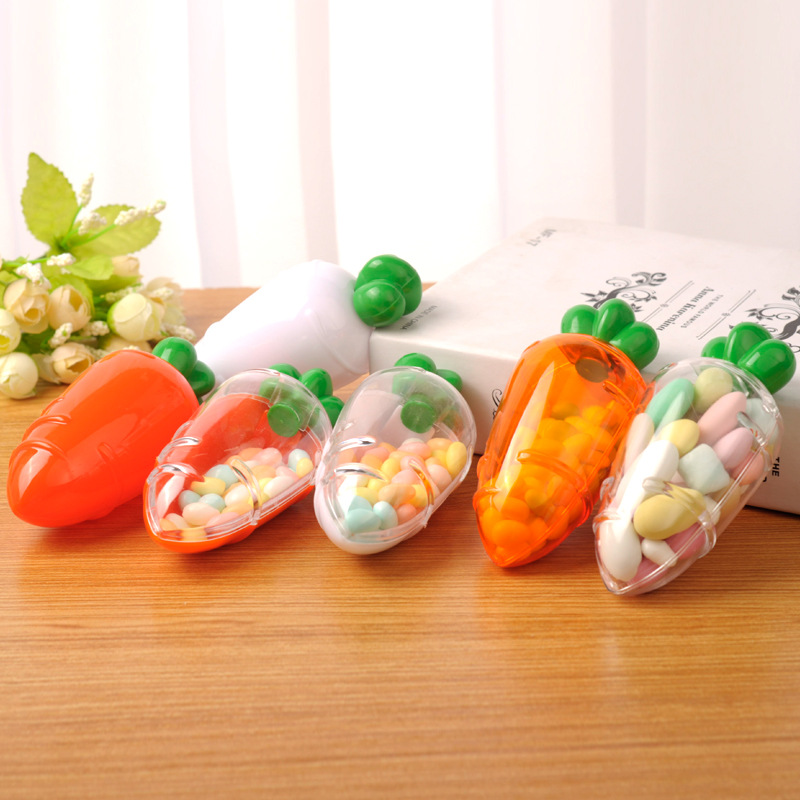 Picture of Creative Carrot Plastic Box Cross-Border Plastic Candy Box Mini Cartoon Candy Box Easter Candy Box