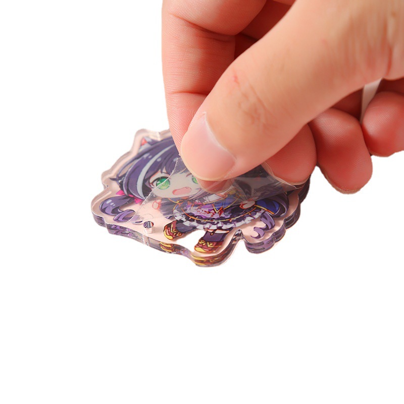 Picture of Acrylic Keychain Wholesale Creative Cartoon Animation Keychain Pendant DIY Star Peripheral Keychain