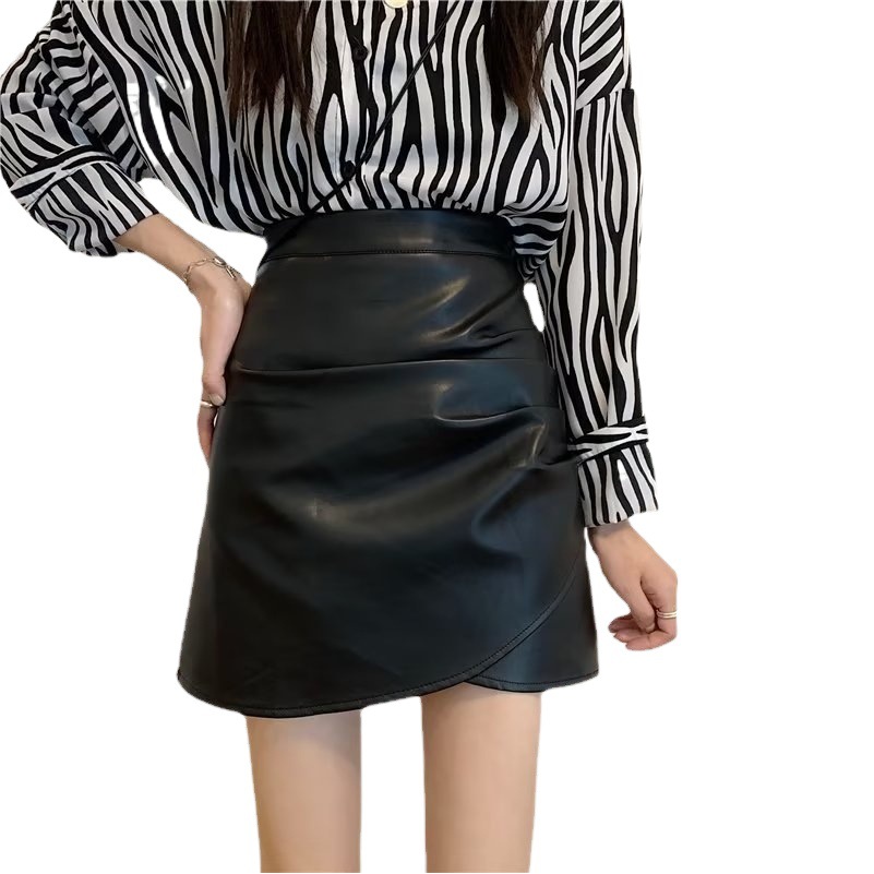 Women's New Artistic Temperament Harajuku Simple Fashion Skirt insA Japanese Style Short Skirt Solid Color Street Trend