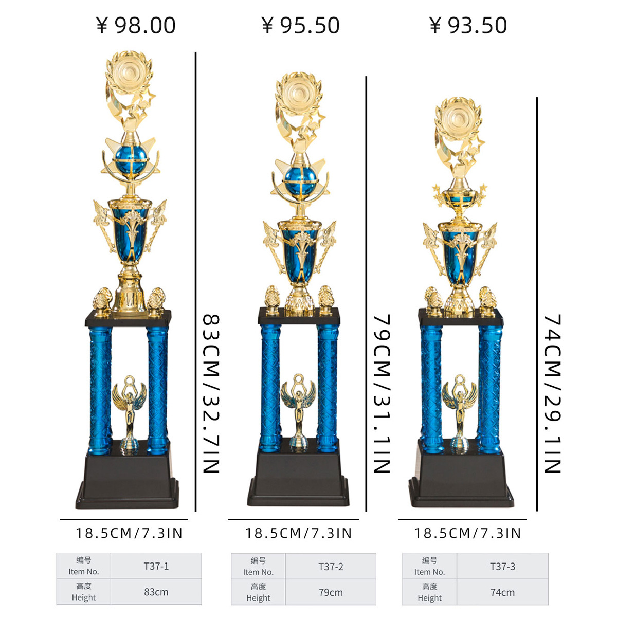 Picture of Rope skipping Darts Swimming Ice Hockey Universal Trophy Customized Creative Excellent Staff Trophy Customized diy Customized Enterprise